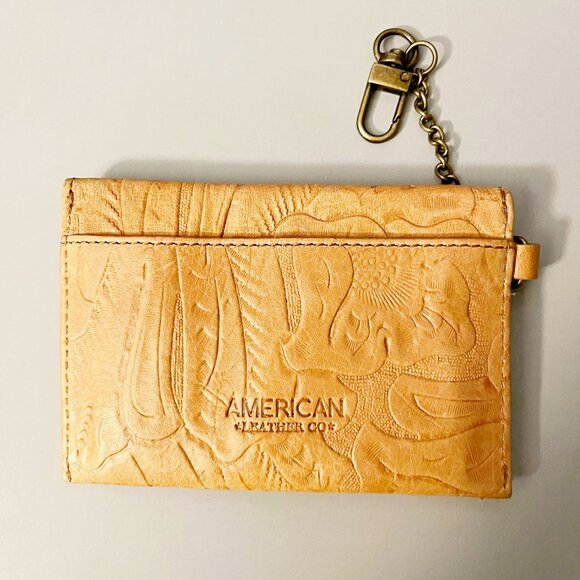 American Leather Company Envelope Card Case Wallet - Picture 2 of 3